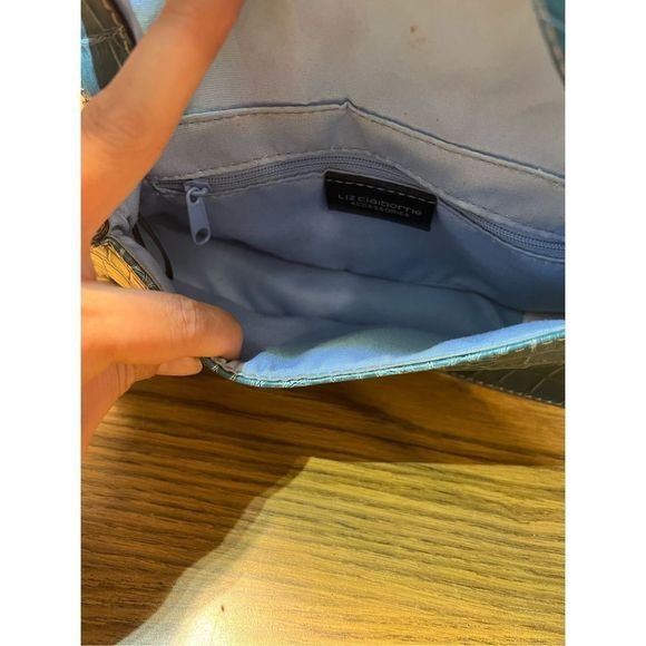 Mini bag Y2k turquoise vegan alligator skin - Picture 7 of 8